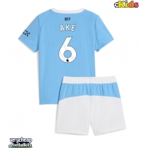 Manchester City Nathan Ake #6 Replica Home Minikit 2025-26 Short Sleeve (+ pants)
